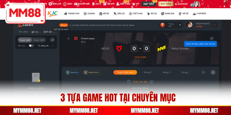 3 tựa game hot tại chuyên mục