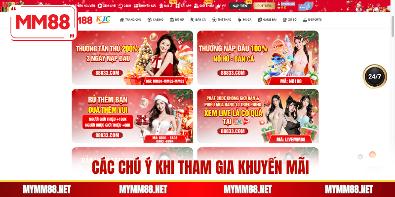 Các chú ý khi tham gia khuyến mãi