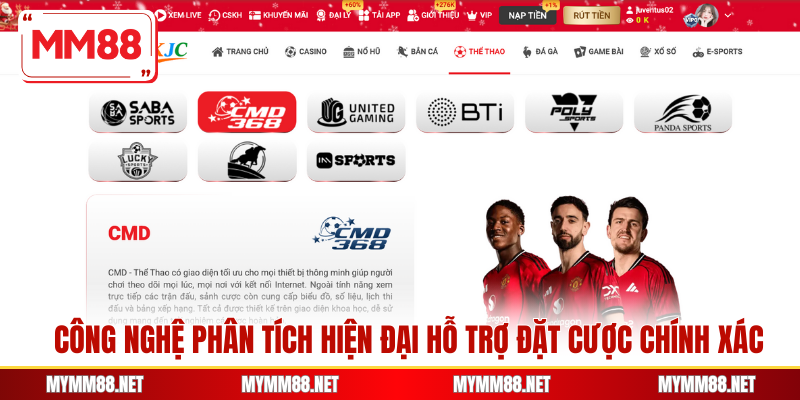 Công nghệ phân tích hiện đại hỗ trợ đặt cược chính xác