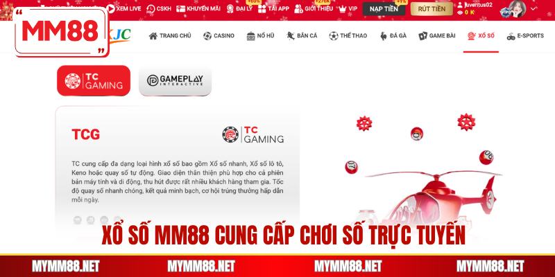 Xổ số MM88 cung cấp chơi số trực tuyến